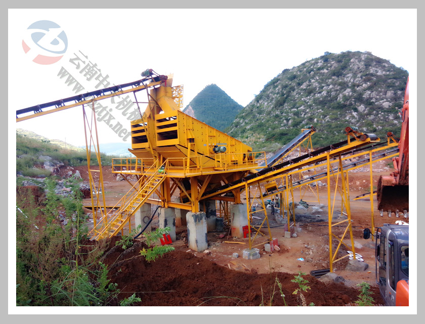 云南中天矿山机械设备制造,云南昆明鹅卵石、玄武岩、花岗岩、石灰岩鄂式破碎机,反击式破碎机,二合一破碎机,制砂机,给料机,石料生产线,制砂生产线-日产2500-3500吨案例-图片中心